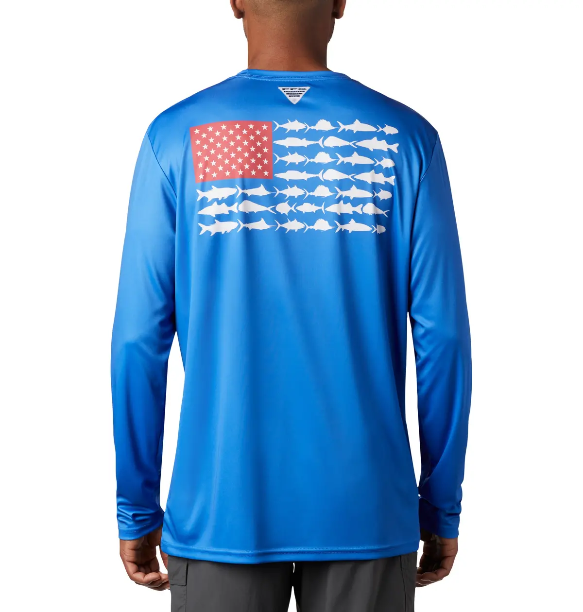 Men's Terminal Tackle Pfg Fish Flag Long Sleeve Shirt 1