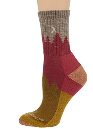 Women's Treeline Micro Crew Midweight Hiking Sock 1