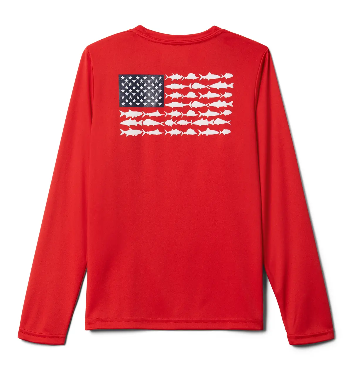 Youth Terminal Tackle Pfg Fish Flag Long Sleeve T-Shirt 1