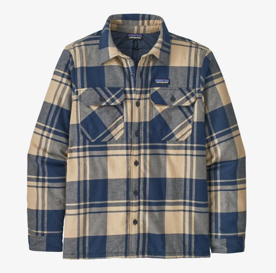 Men's Insulated Organic Cotton Midweight Fjord Flannel Shirt 1