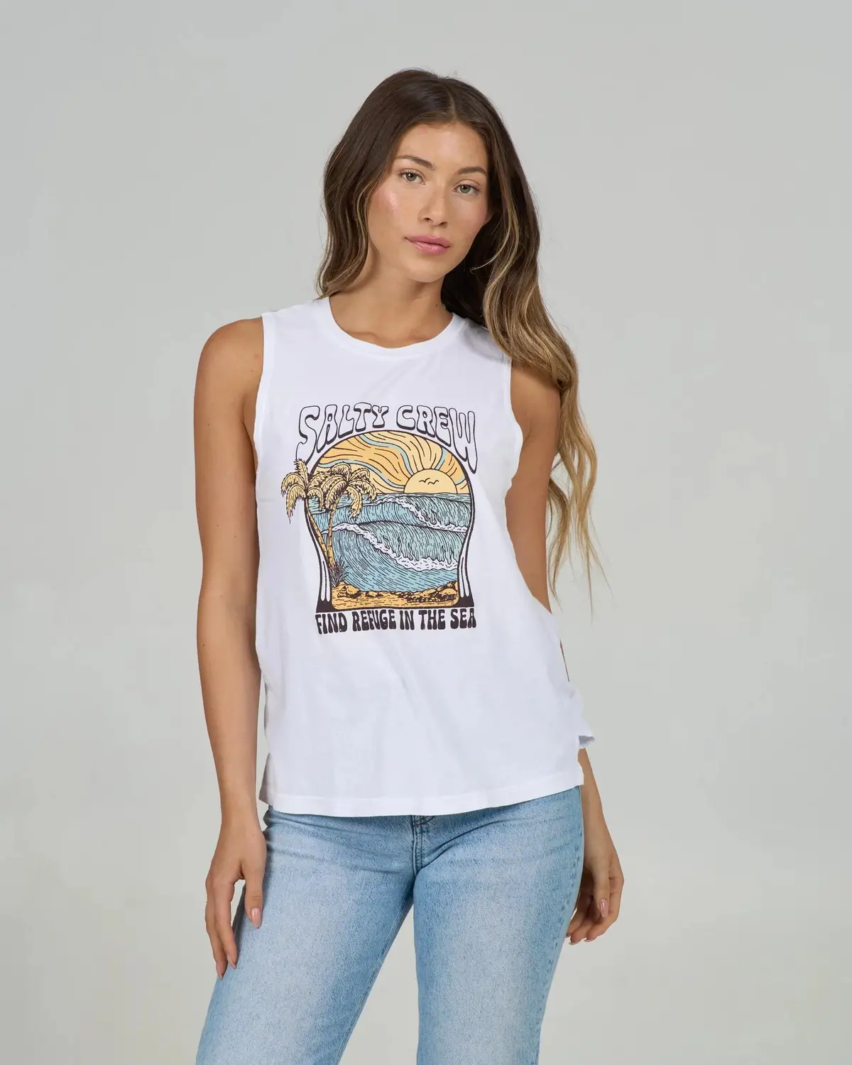 Women's Keyhole Muscle Tank 1