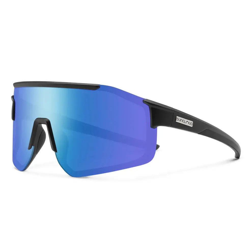 Domain: Matte Black With Polarized Blue Mirror Lens 1