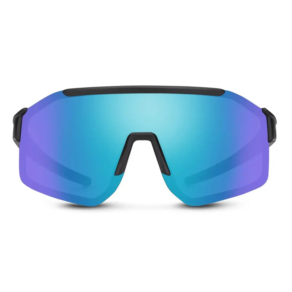 Domain: Matte Black With Polarized Blue Mirror Lens 2