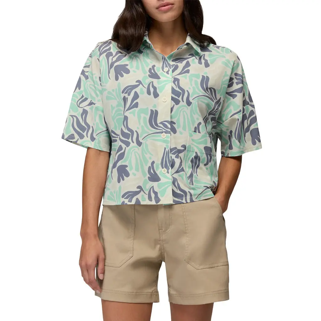 Women's Railay Crop Button-Up Shirt 1