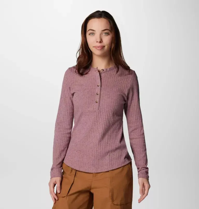 Women's Brea Falls Henley Long Sleeve Shirt 1