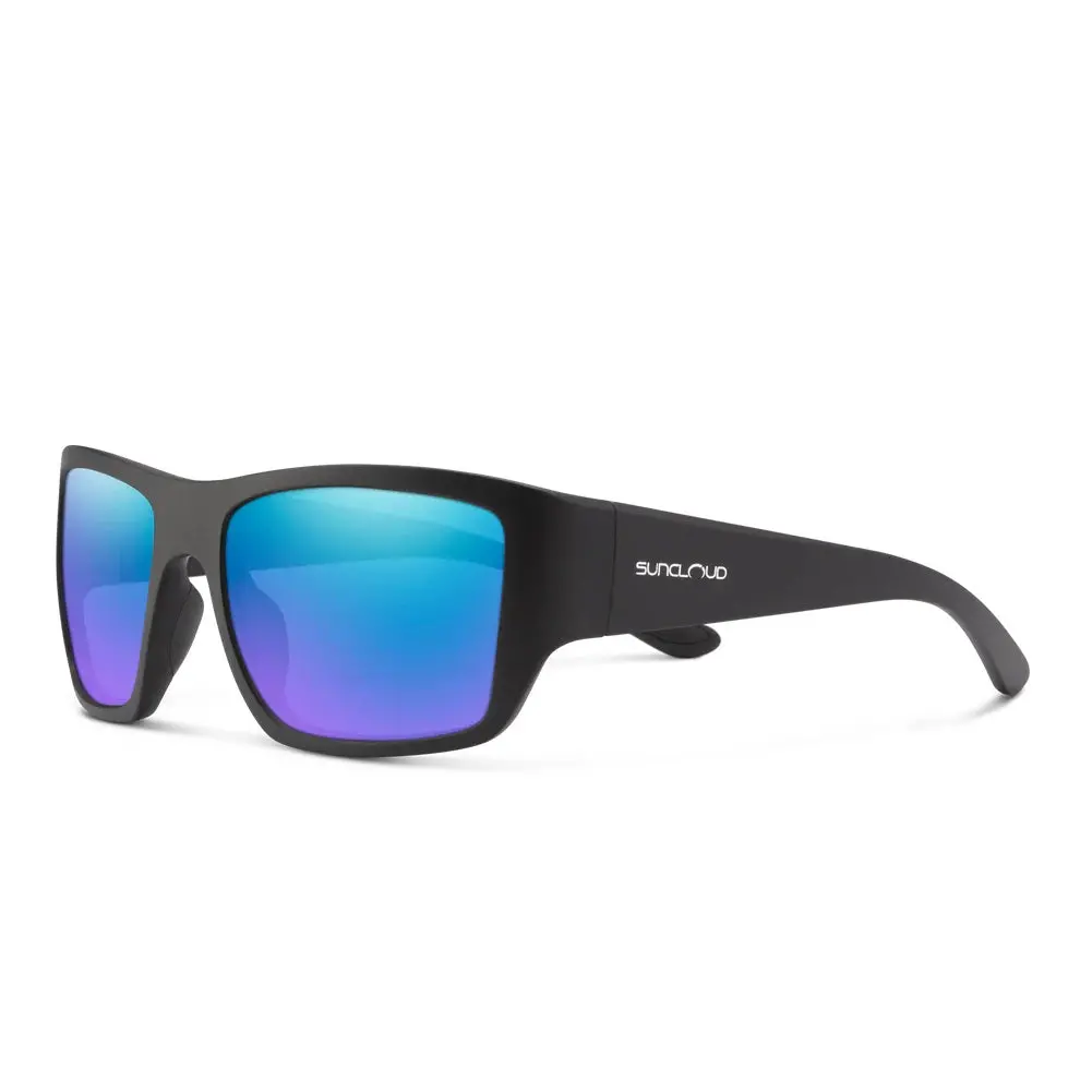 Sculpin: Matte Black With Polarized Blue Mirror Lens 1