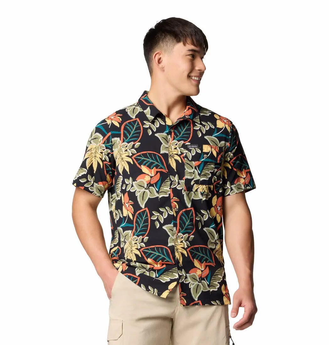 Men's Tech Trail Utility Printed Woven Short Sleeve Shirt 1