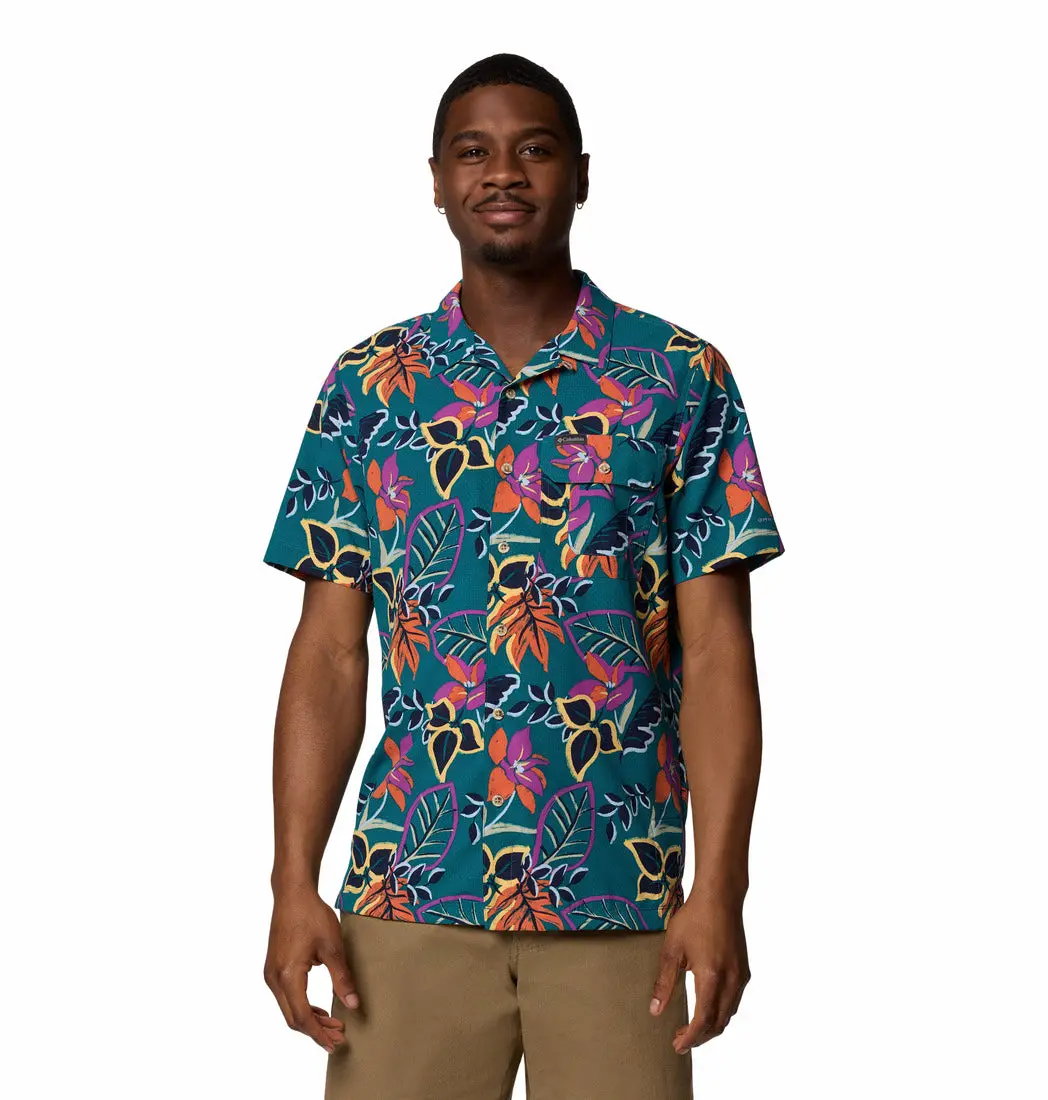 Men's Tech Trail Utility Printed Woven Short Sleeve Shirt 1