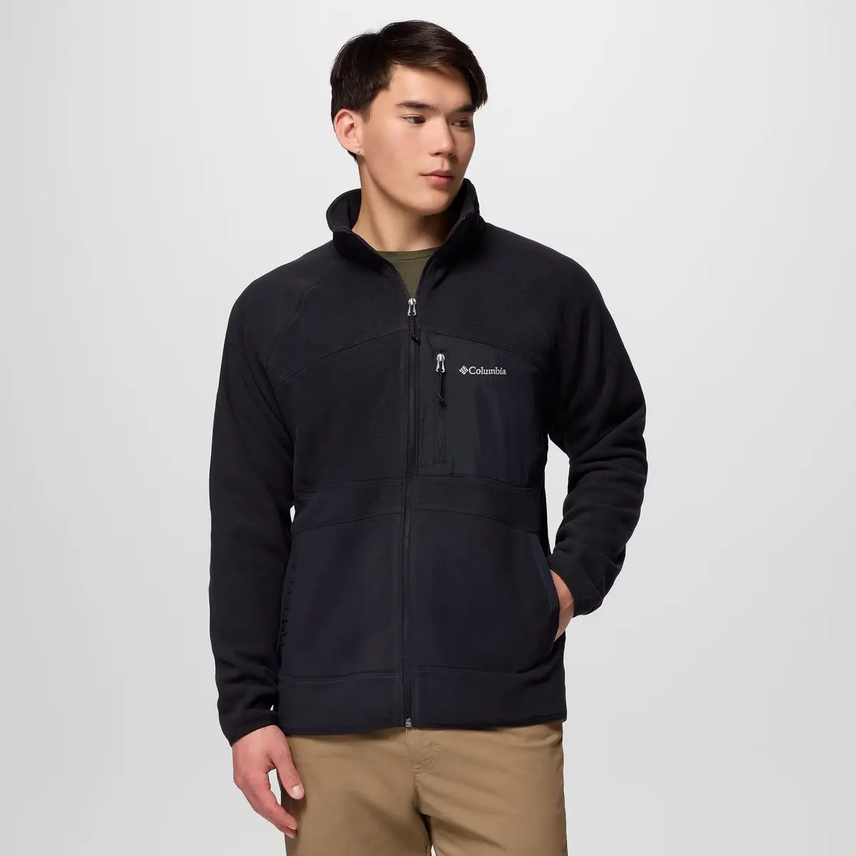 Men's Fast Trek Overlay Full Zip Fleece Jacket 1