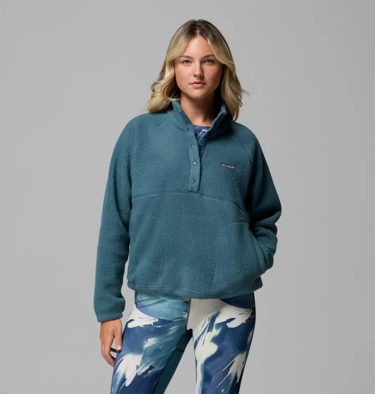 Women's Jasper Ridge Pebbled Fleece Half Snap 1