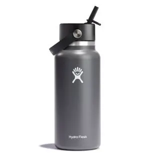 32 Oz Wide Mouth With Flex Straw Cap Bottle 1