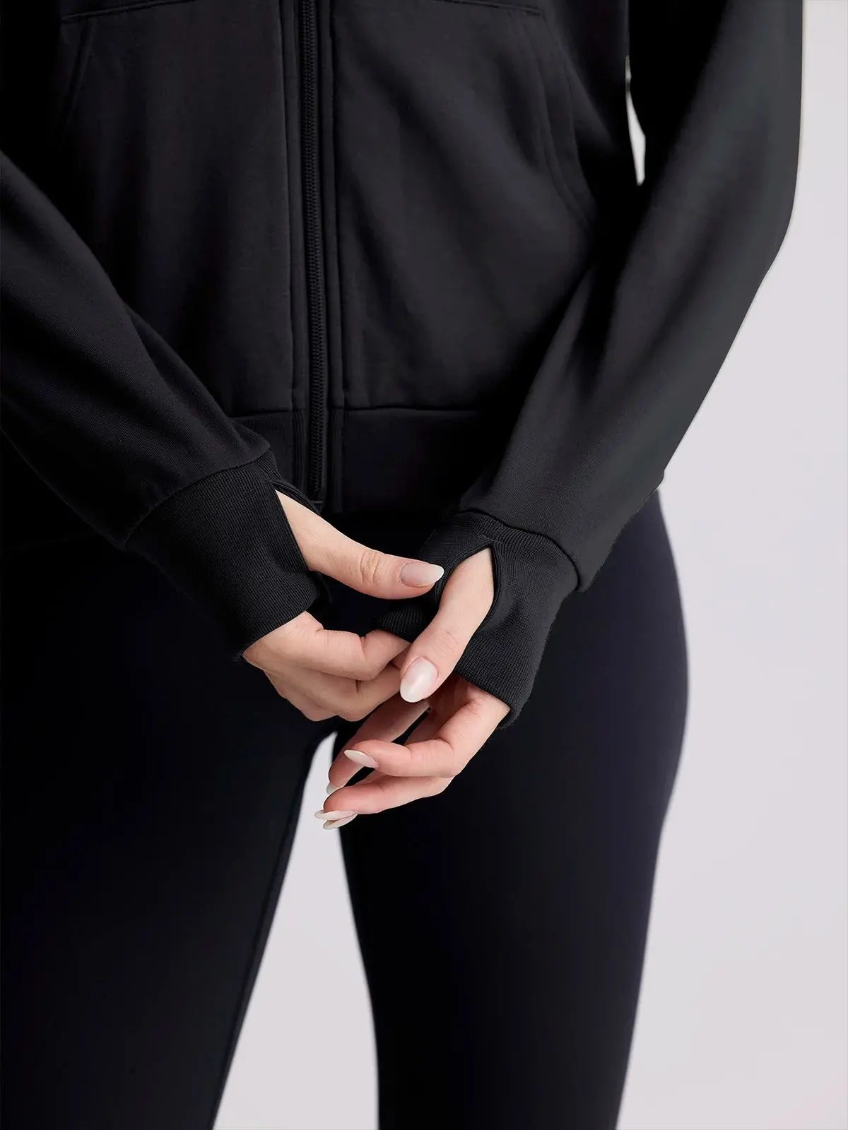 Women's Bamboo Lightweight Fleece Zip Hoodie 3