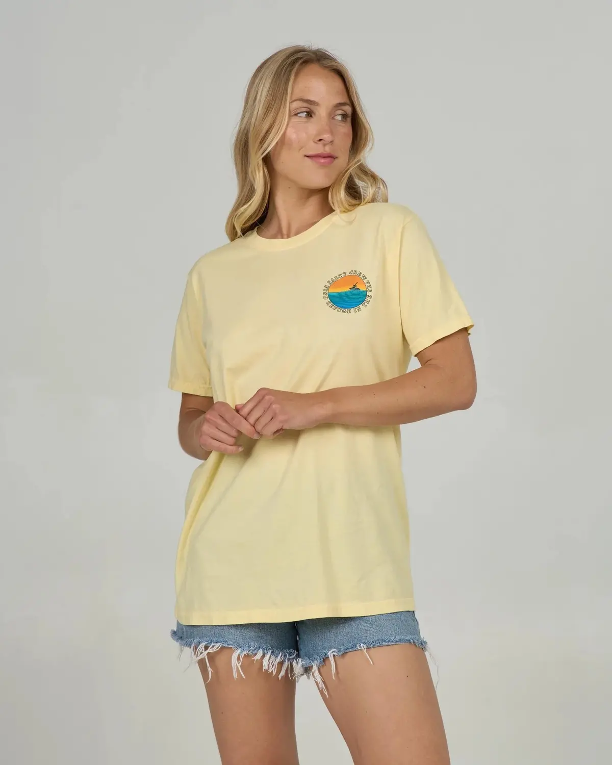 Women's Sunset Boyfriend Tee 1