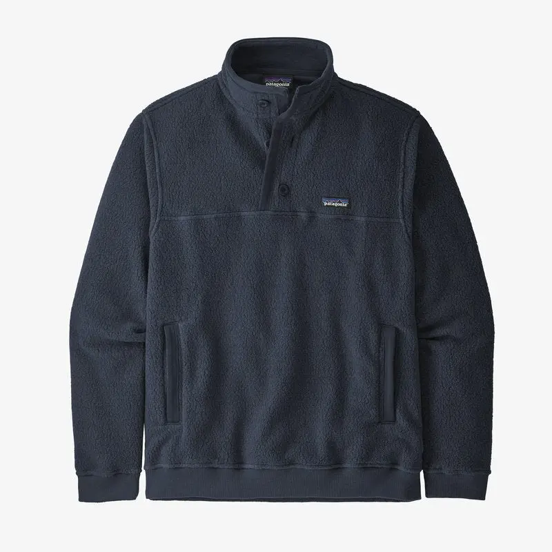Men's Shearling Button Fleece Pullover 1