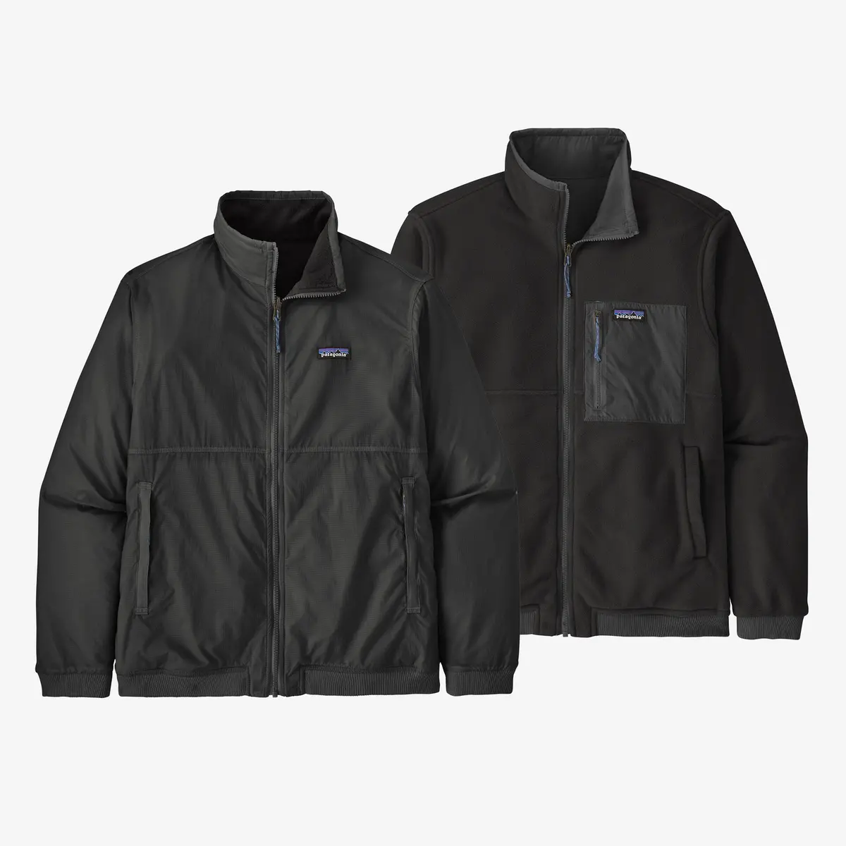 Men's Reversible Shelled Microdini Fleece Jacket 1
