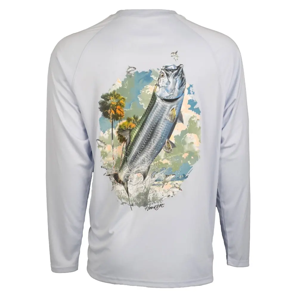 Hook M' Men's Long Sleeve Shirt - Tarpon 3 1