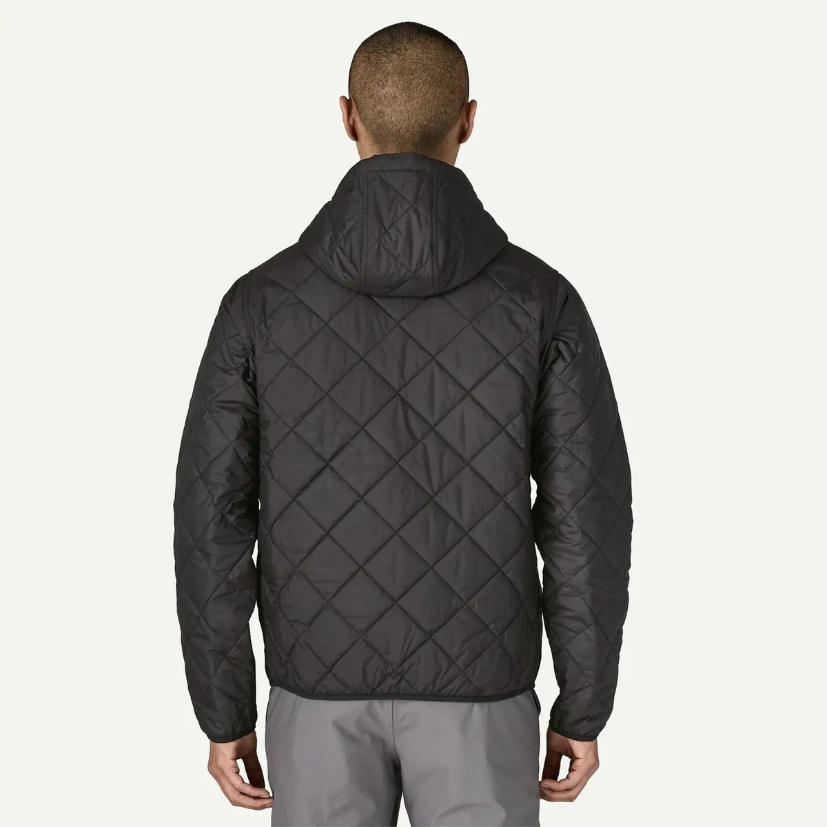 Men's Diamond Quilted Bomber Hoody 3