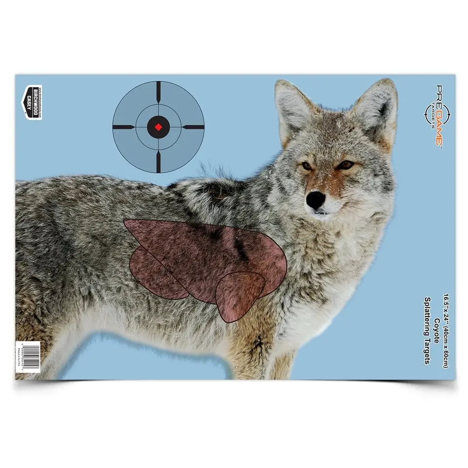 Pregame 16.5" X 24" Coyote Target - 3Pk 1
