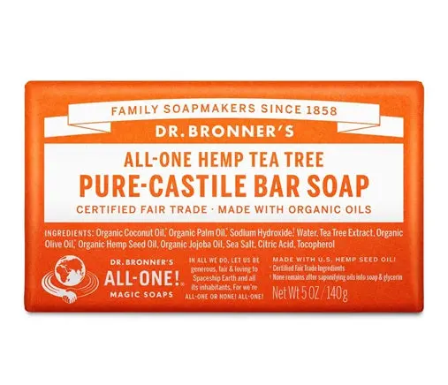 Hemp Tea Tree Pure-Castile Bar Soap 1