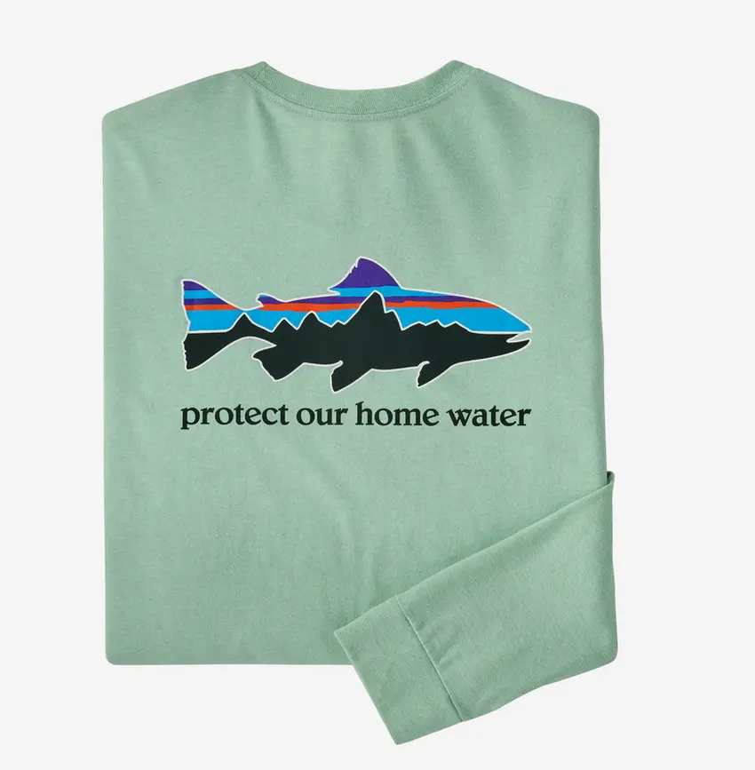 Men`S Long-Sleeved Home Water Trout Responsibili-Tee 1