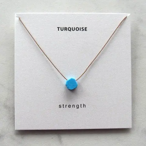 Raw Turquoise Necklace - Strength 1