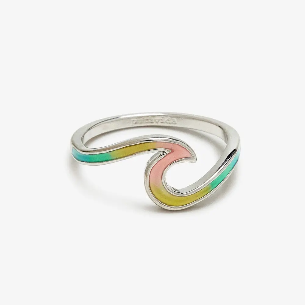 Tie Dye Wave Ring - Silver 1