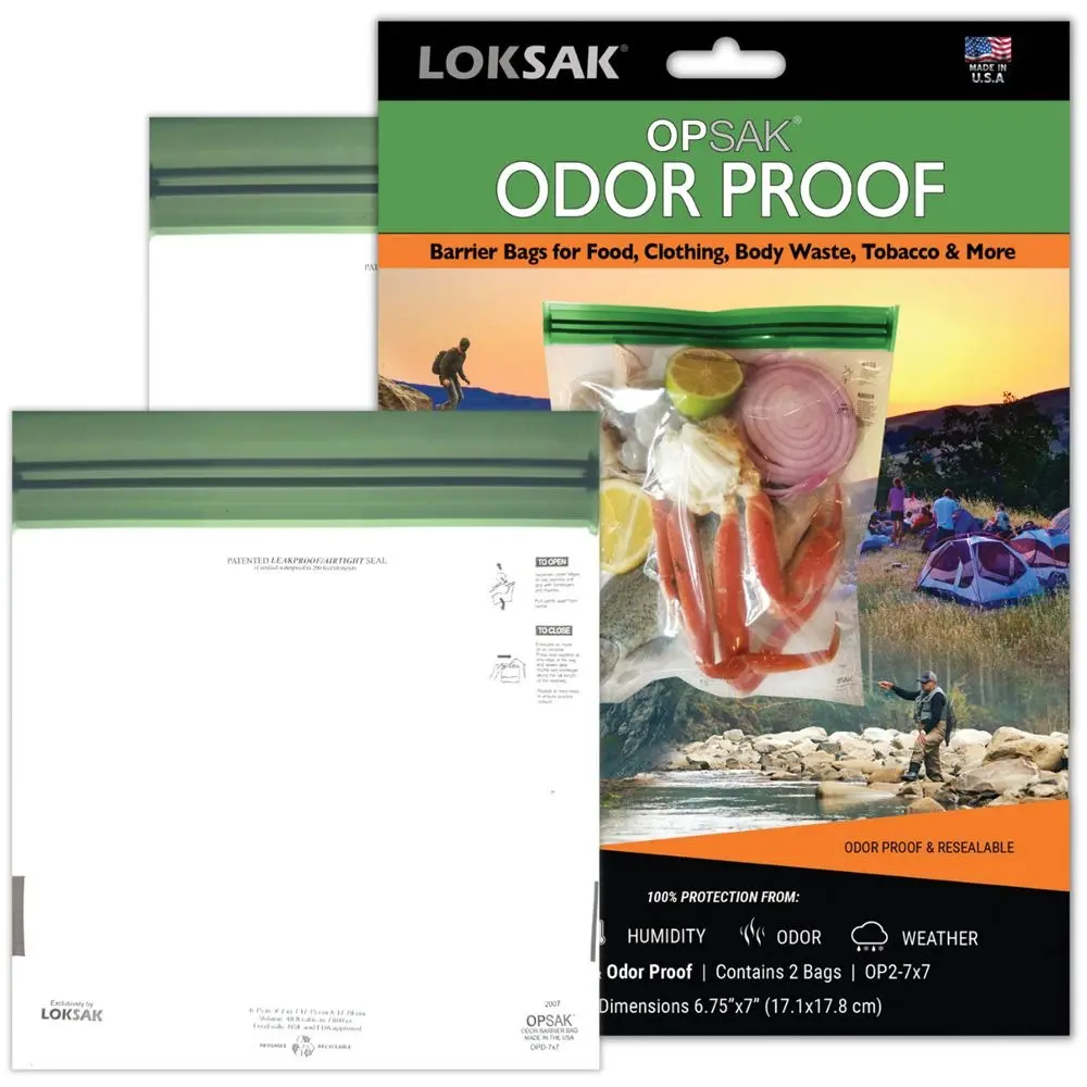 Opsak Odor Proof Bags - 7X7 (2Pk) 1