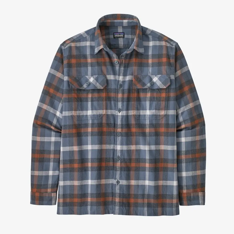 Men's Long-Sleeve Organic Cotton Midweight Fjord Flannel Shirt 1