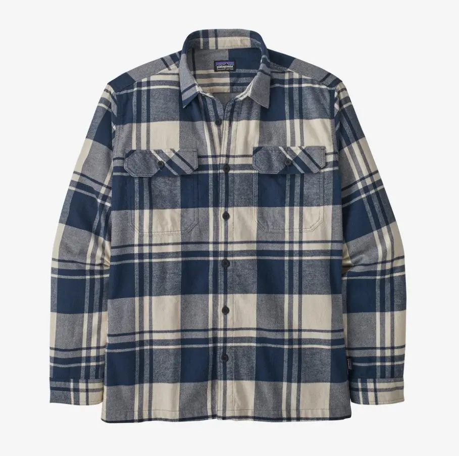 Men's Long-Sleeve Organic Cotton Midweight Fjord Flannel Shirt 1