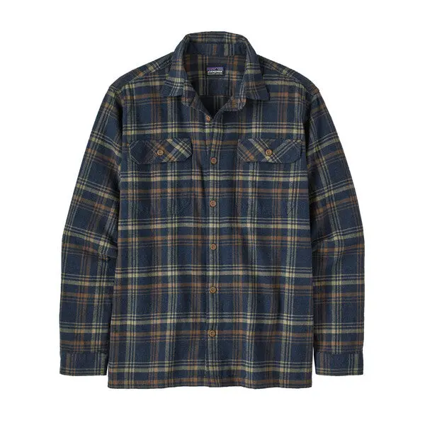 Men's Long-Sleeve Organic Cotton Midweight Fjord Flannel Shirt 1