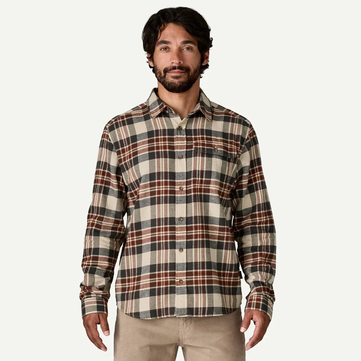 Men's Long-Sleeved Lightweight Fjord Flannel Shirt 1