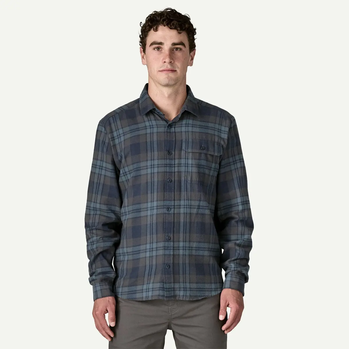 Men's Long-Sleeved Lightweight Fjord Flannel Shirt 1