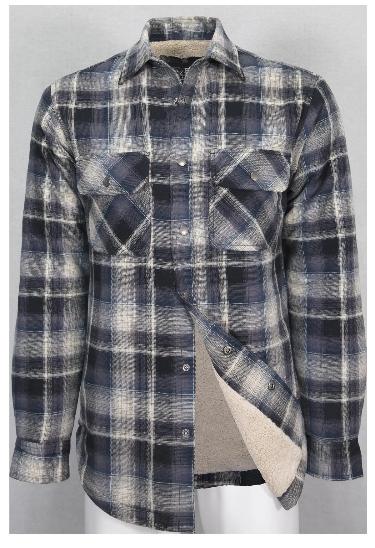 Norman Snap Front Sherpa Lined Flannel 1