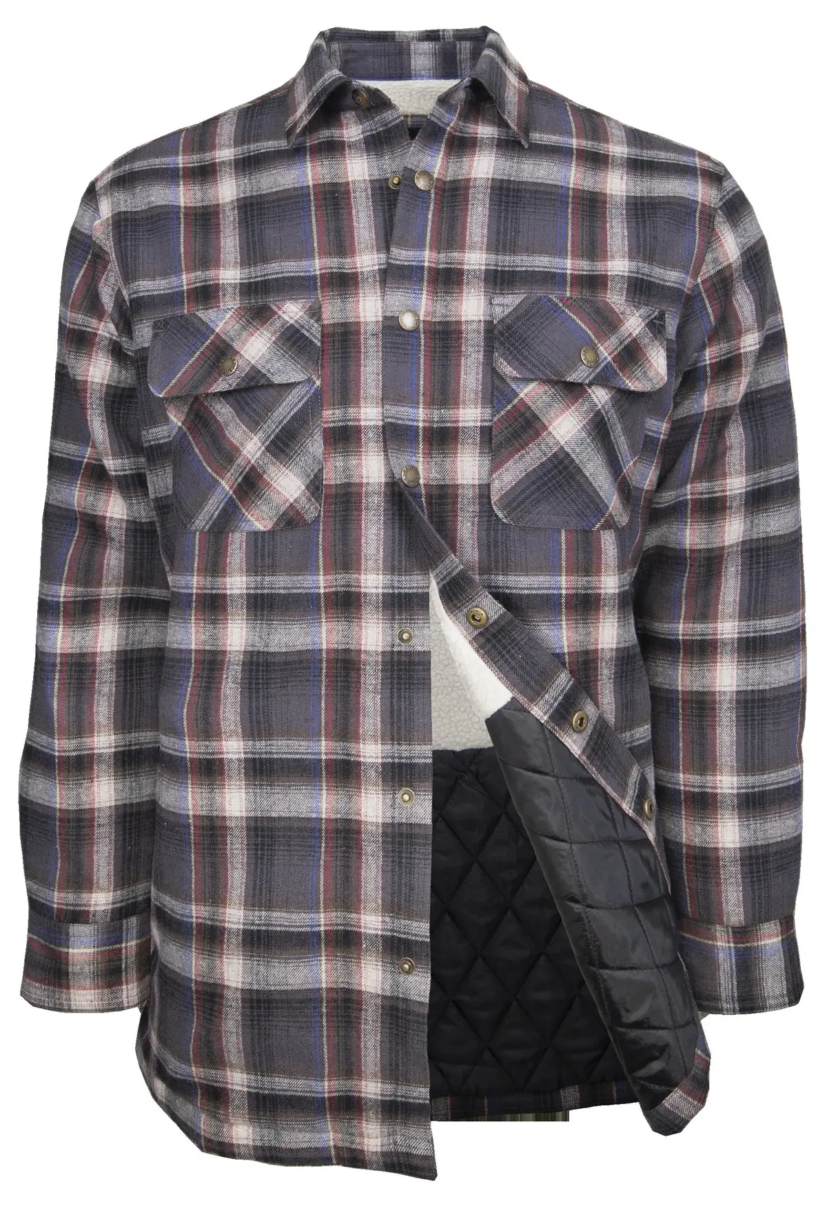 Shenandoah Snap Front Sherpa Lined Flannel 1