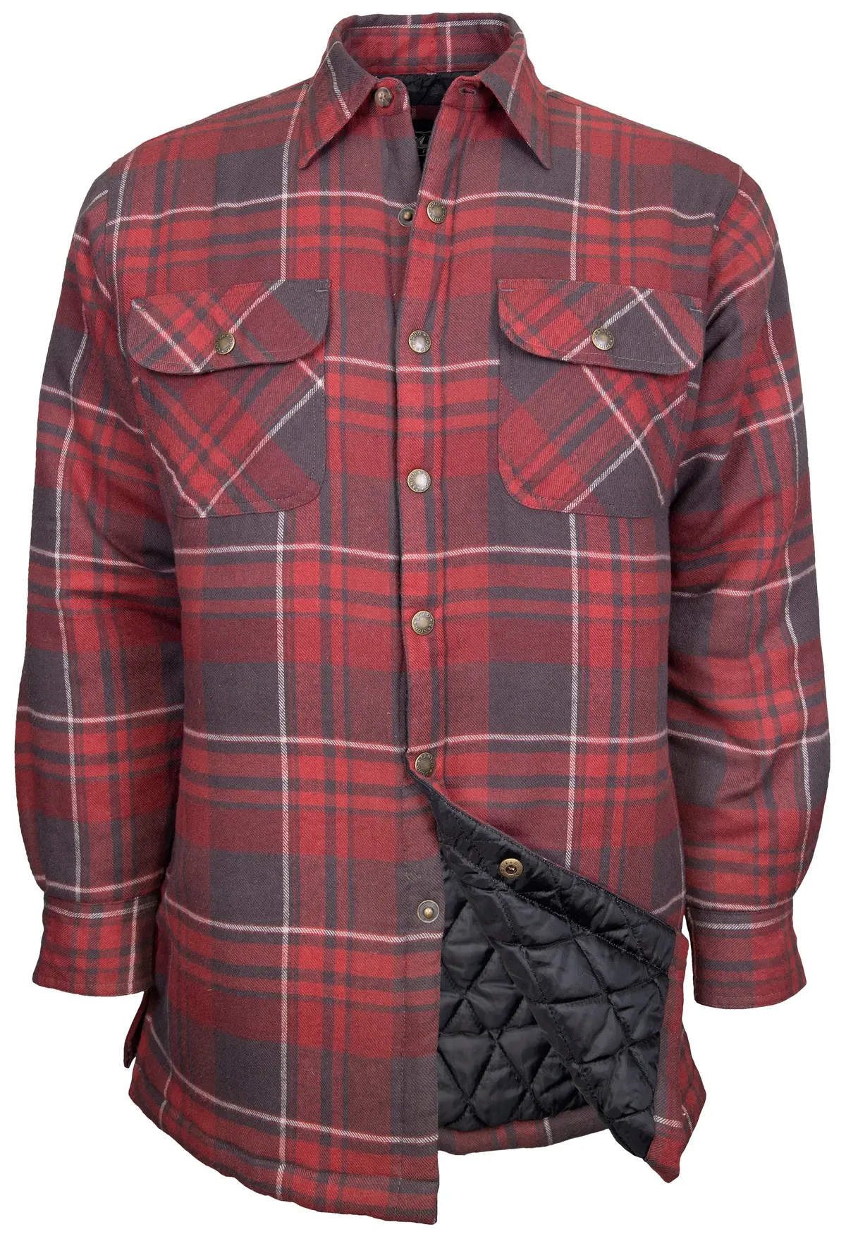 Snake River Snap Front Quilted Flannel 1