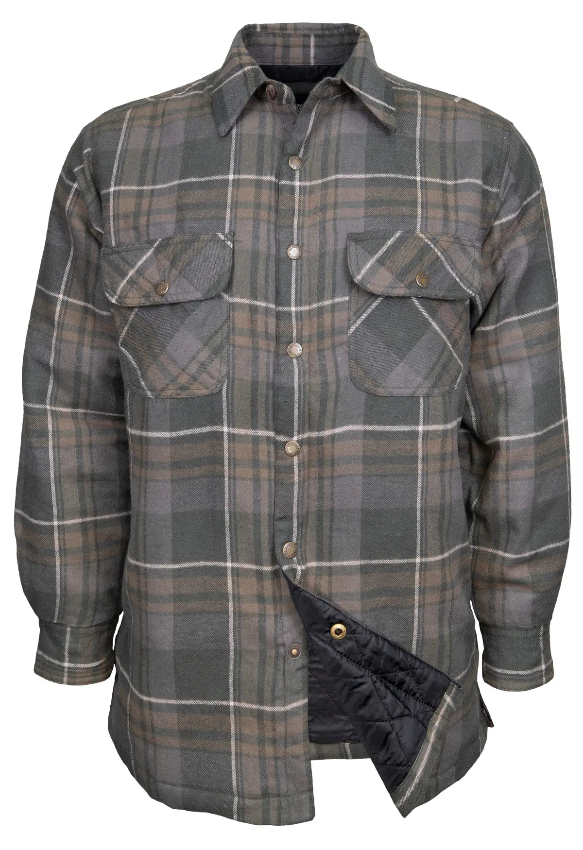 Snake River Snap Front Quilted Flannel 1