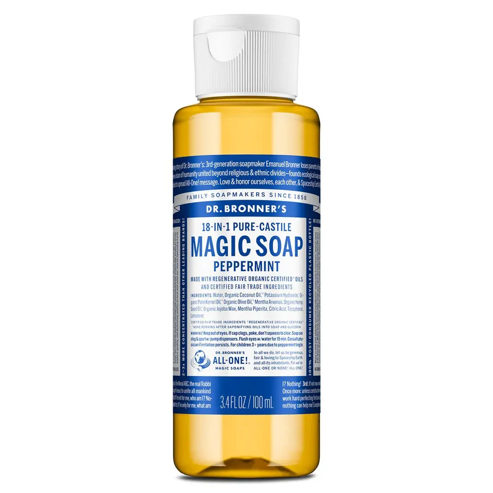 Peppermint Pure-Castile Magic Soap - 3.4Oz 1