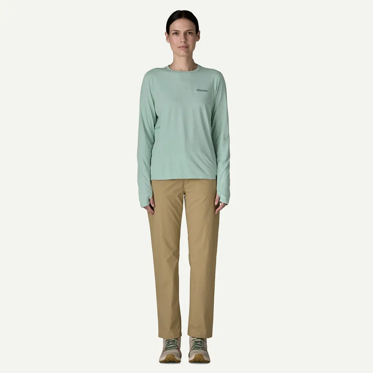 Women's Long-Sleeved Capilene Cool Peak Visions Sun Shirt 4