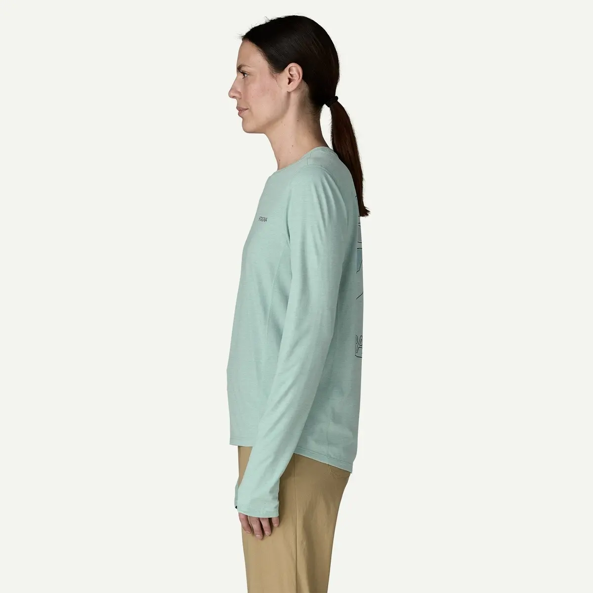 Women's Long-Sleeved Capilene Cool Peak Visions Sun Shirt 5