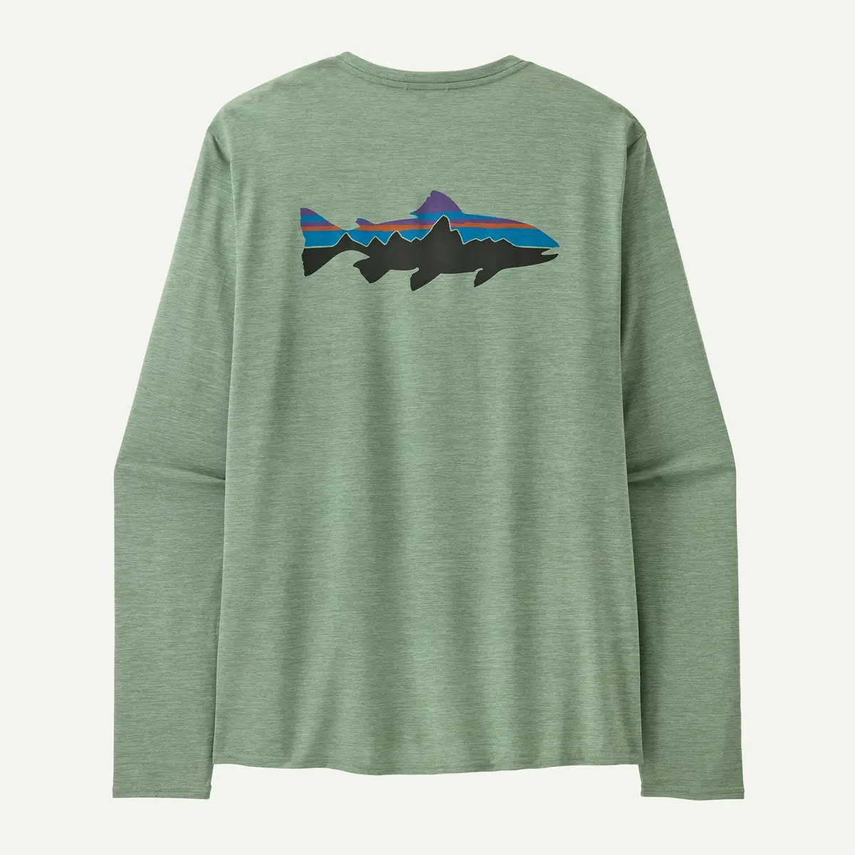 Men's Long-Sleeved Capilene Cool Daily Graphic Shirt - Waters 1