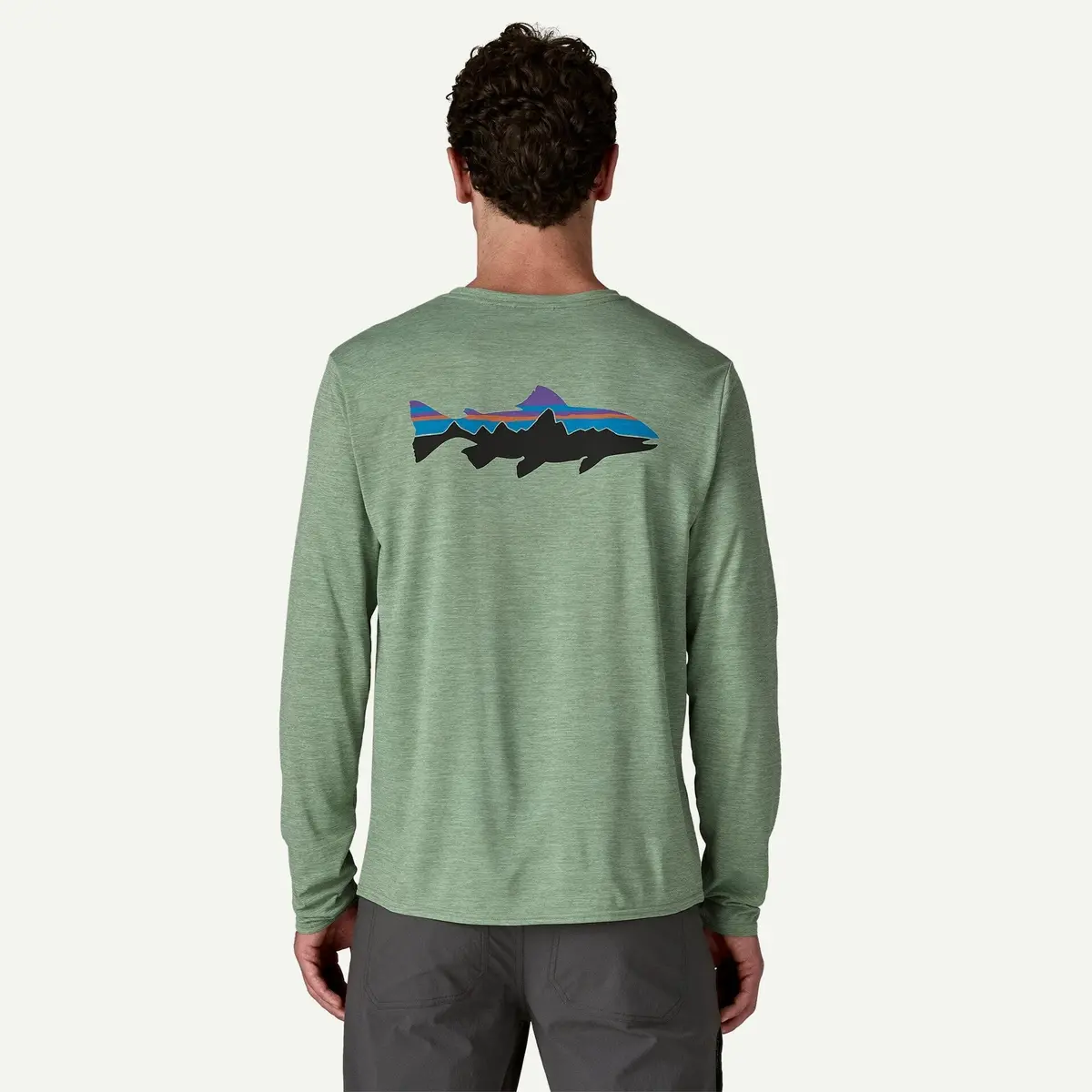 Men's Long-Sleeved Capilene Cool Daily Graphic Shirt - Waters 3