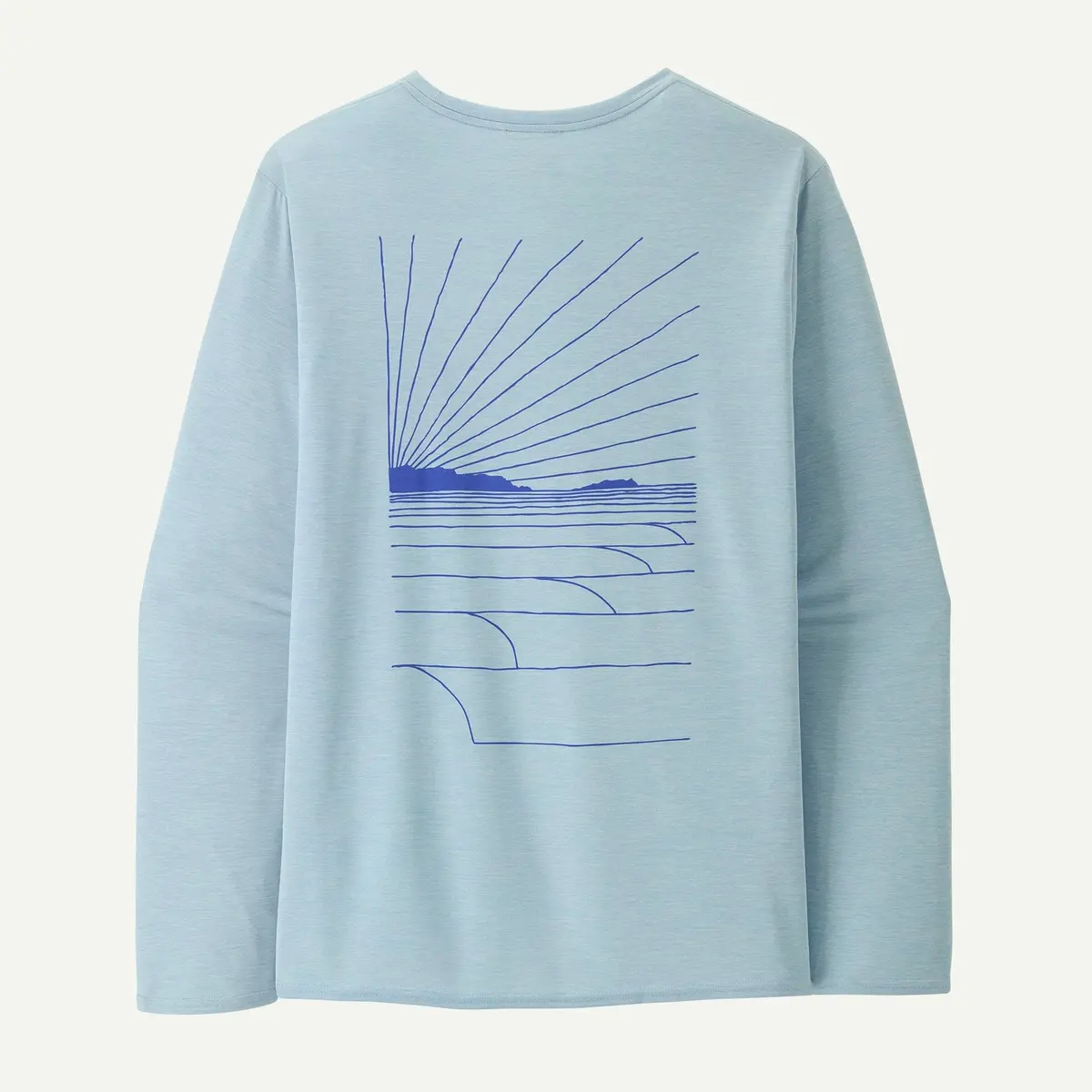 Men's Long-Sleeved Capilene Cool Daily Graphic Shirt - Waters 1