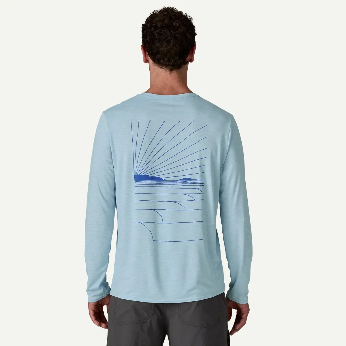 Men's Long-Sleeved Capilene Cool Daily Graphic Shirt - Waters 3
