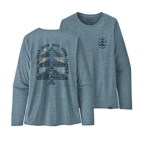 Women's Long-Sleeved Capilene Cool Daily Graphic Shirt 1