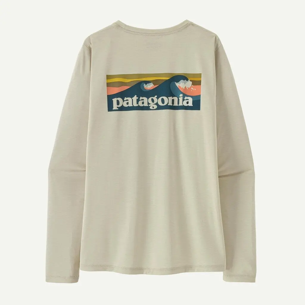 Women's Long Sleeve Capilene Cool Daily Shirt - Boardshort Logo 1