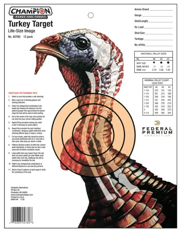 Life Size Turkey Target 1