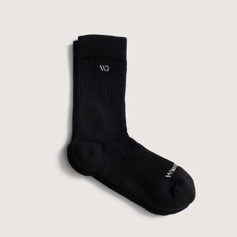 Men's Solid Cushioned Micro Crew Socks 1