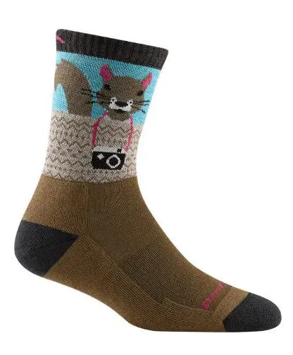 Women's Critter Club Micro Crew Lightweight Hiking Sock 1