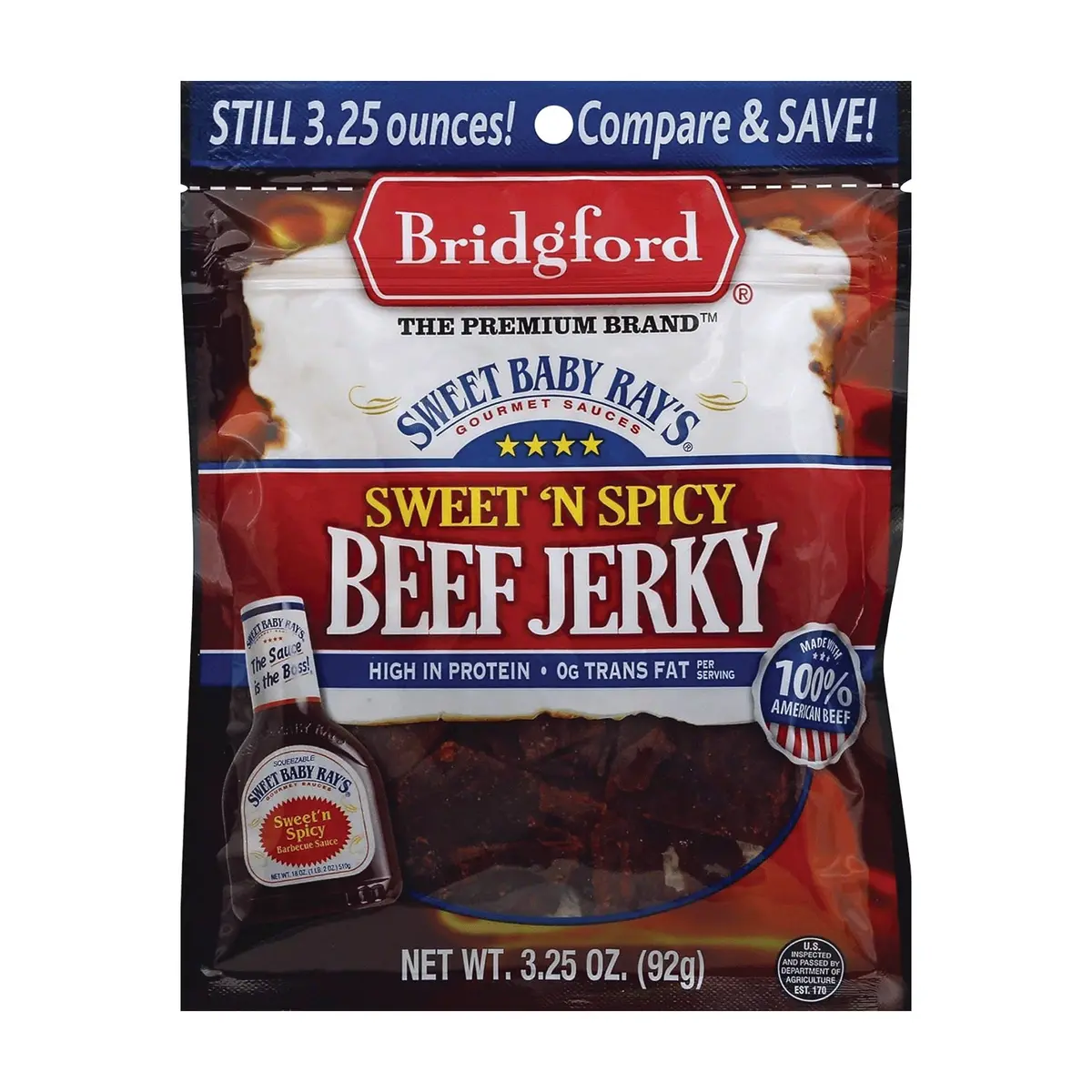 Sweet N' Spicy Beef Jerky 3.25Oz. 1