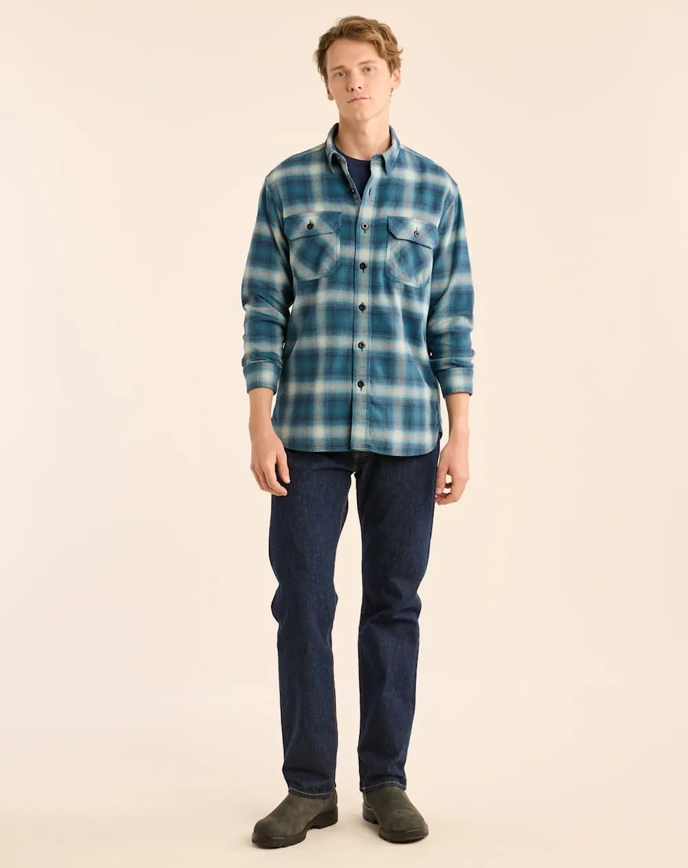 Men's Plaid Burnside Flannel Shirt 1
